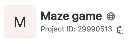 gitlab header for Maze Game project ID 29990513